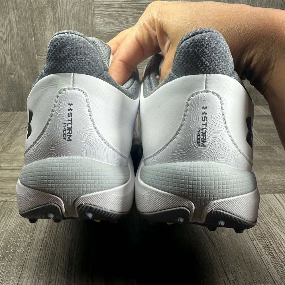 Under Armour HOVR UA Drive Pro S3 Spikeless Golf Shoes White 3026920-100 Sz 9.5